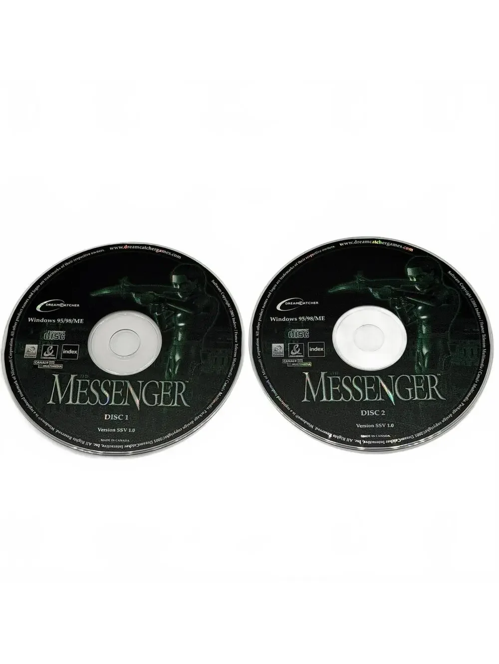 The Messenger (2001) - PC CD-ROM Video Game ** Disc Only **